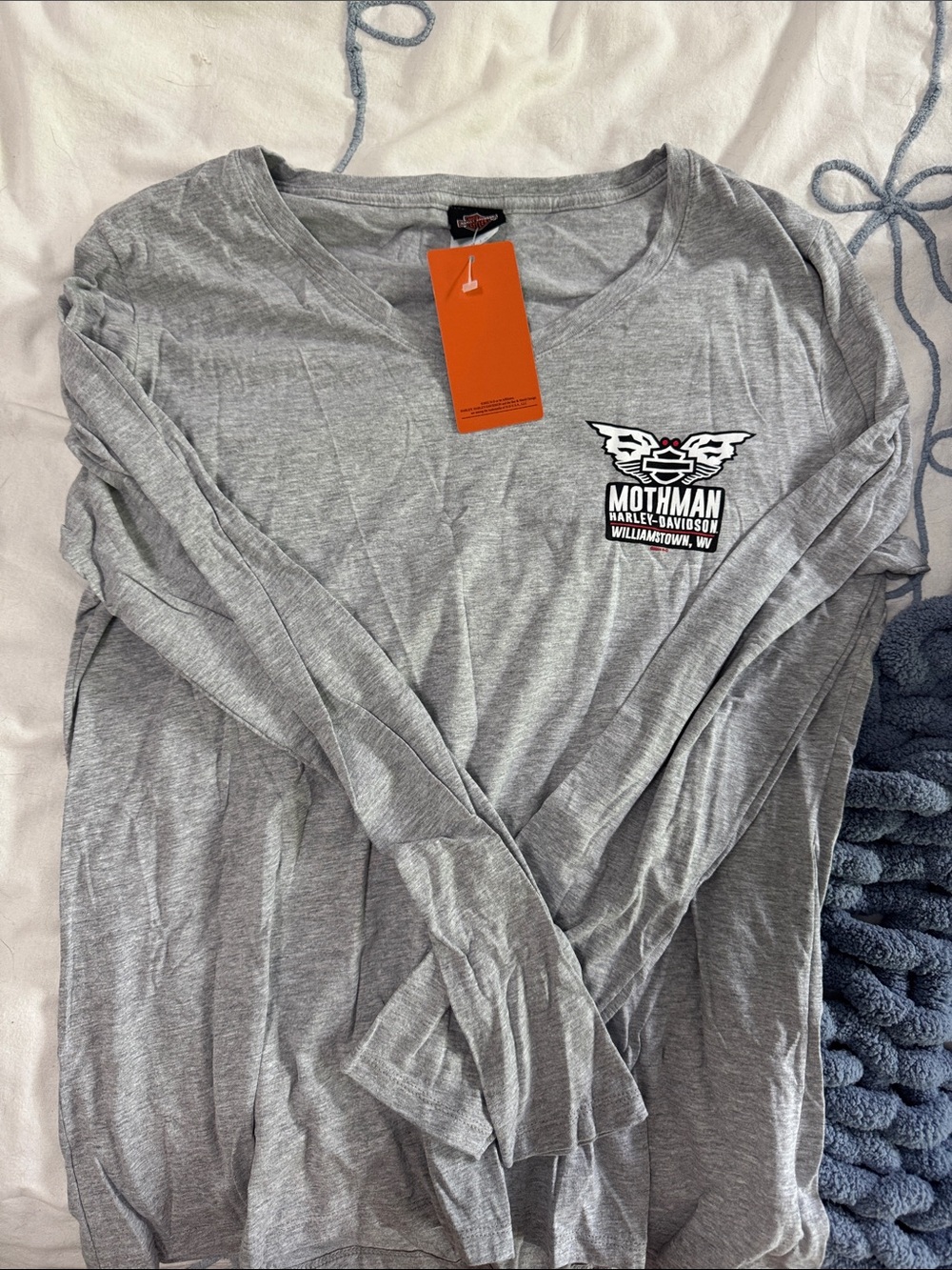 Harley-Davidson Gray Mothman Long-Sleeve Tee
